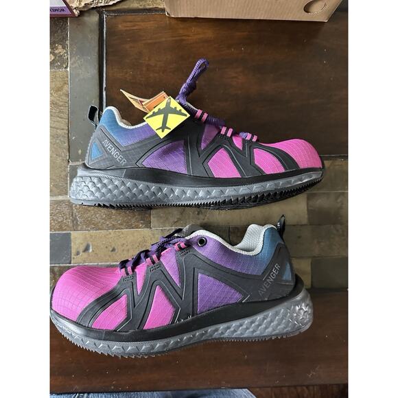 Avenger Work Shoes Women North Haven Comp Toe Sz 6 New In Box - Picture 3 of 5